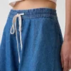 Falda de denim ultrasuave