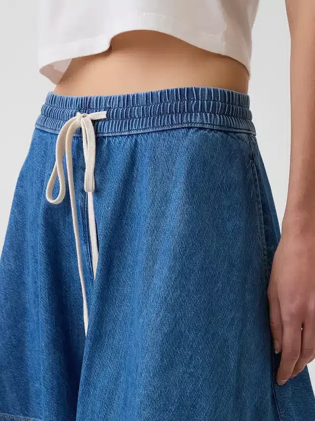 Falda de denim ultrasuave