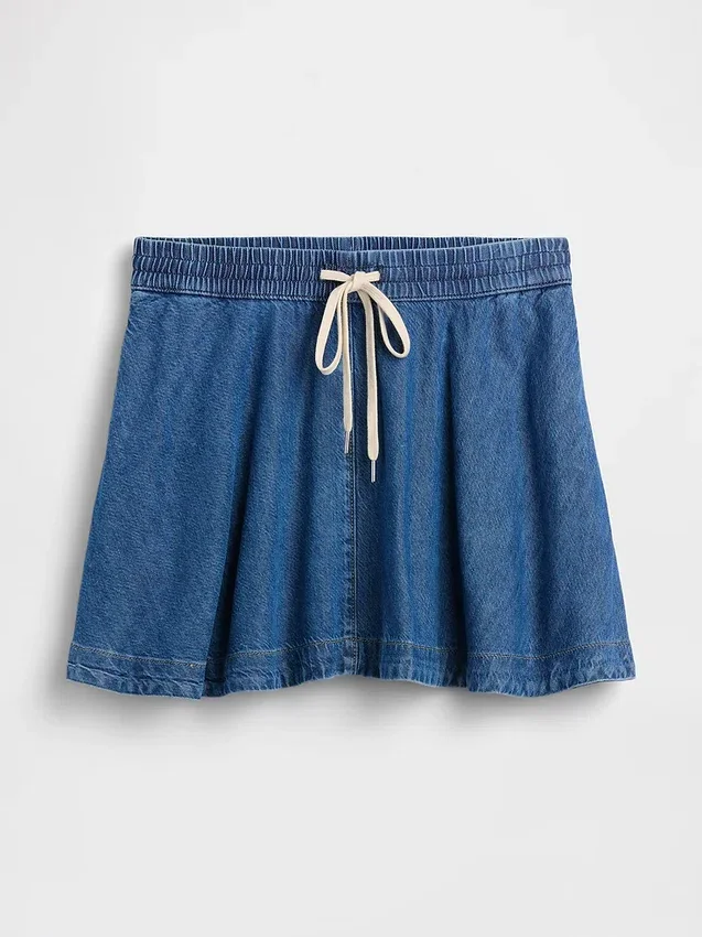 Falda de denim ultrasuave