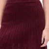 Falda de punto «pointelle» 100 % algodón