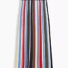 Falda-jersey maxi de rayas 100 % algodón
