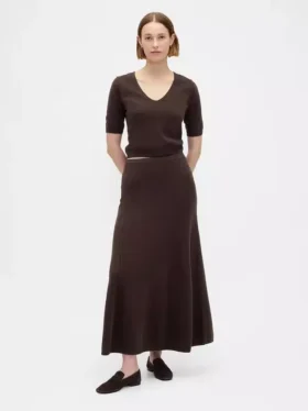Falda larga tipo jersé CashSoft