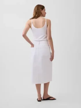 Falda lápiz midi vaquera