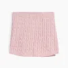 Falda-pantalón de jerséu trenzado para niño