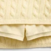 Falda-pantalón de jerséu trenzado para niño
