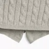 Falda-pantalón de jerséu trenzado para niño