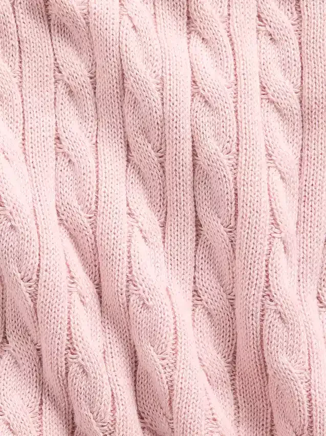 Falda-pantalón de jerséu trenzado para niño