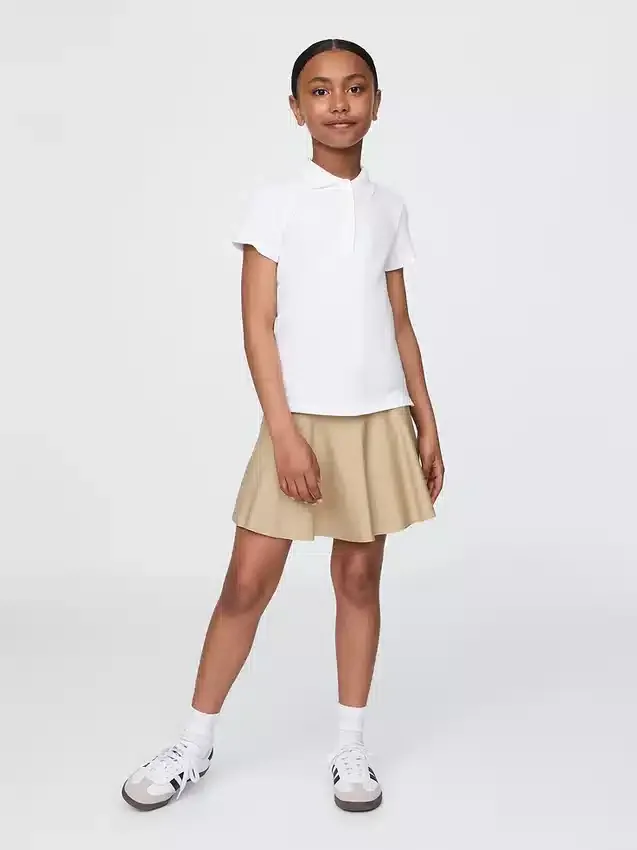 Faldapantalón fácil de llevar para uniforme infantil