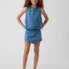 Faldapantalón vaquera cruzada para niños