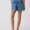 Faldapantalón vaquera cruzada para niños