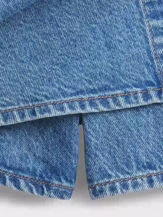 Faldapantalón vaquera cruzada para niños