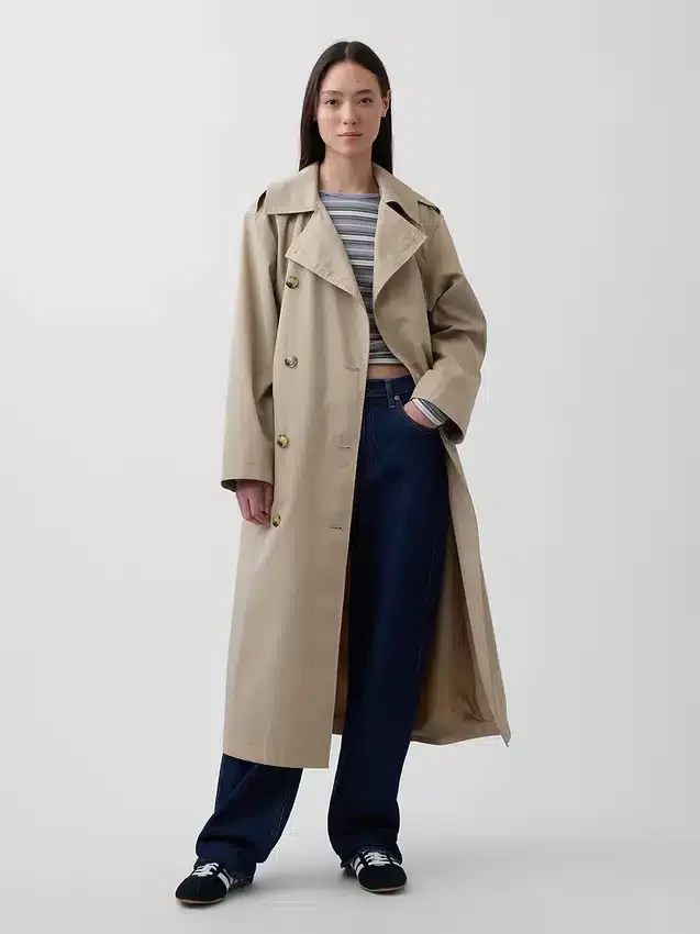 Gabardina oversize