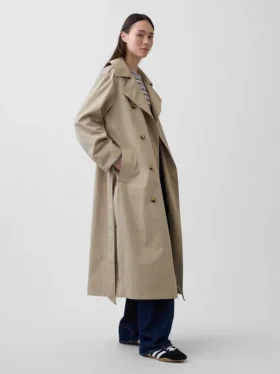 Gabardina oversize