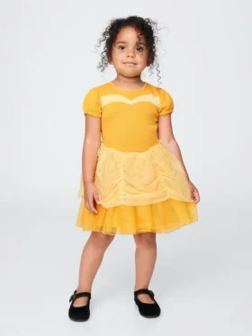 GAP × Disney Bebé y Niño: vestido de tul de la princesa Bella