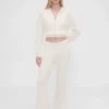 Gap × Summer Fridays: Pantalones acampanados de punto waffle CashSoft