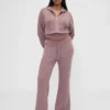 Gap × Summer Fridays: Pantalones acampanados de punto waffle CashSoft