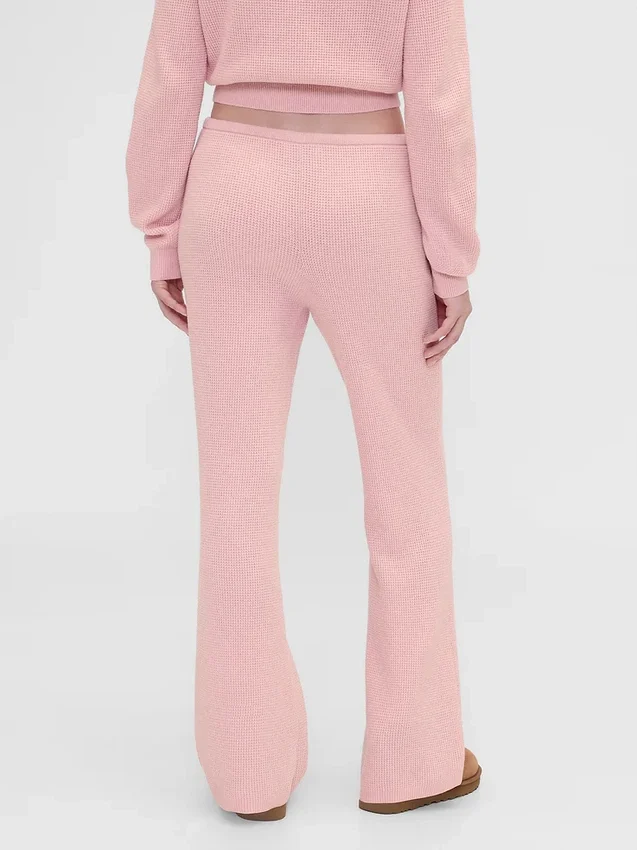 Gap × Summer Fridays: Pantalones acampanados de punto waffle CashSoft