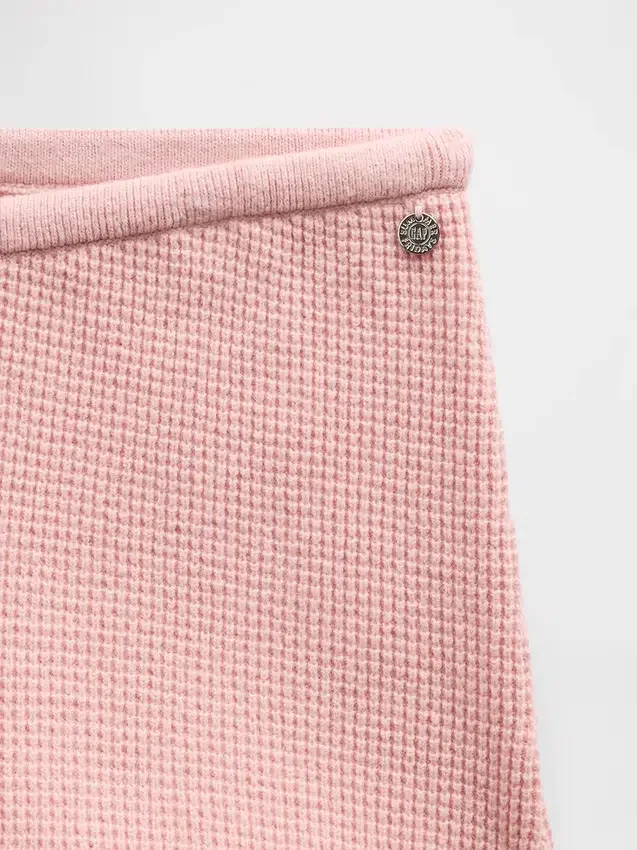 Gap × Summer Fridays: Pantalones acampanados de punto waffle CashSoft