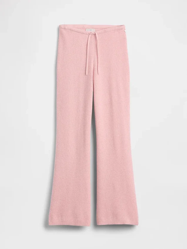 Gap × Summer Fridays: Pantalones acampanados de punto waffle CashSoft