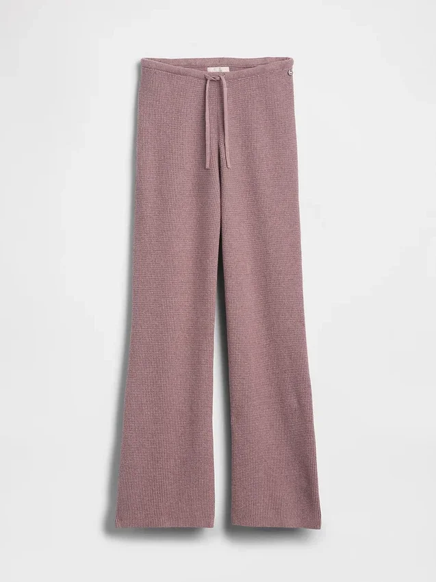 Gap × Summer Fridays: Pantalones acampanados de punto waffle CashSoft