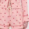 GAP × Summer Fridays: Pantalones cortos de pijama de franela con corazones