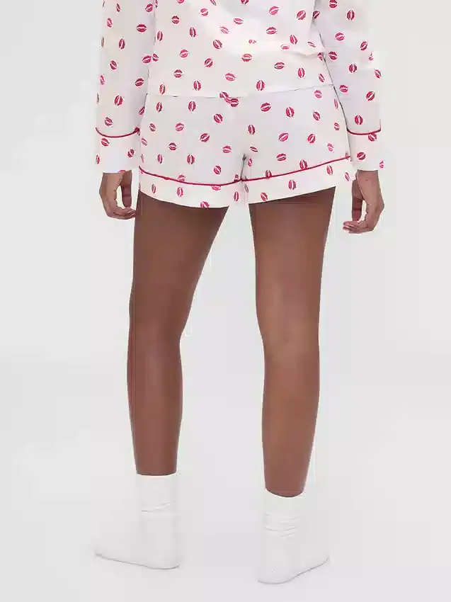 GAP × Summer Fridays: Pantalones cortos de pijama de popelín «Kiss»