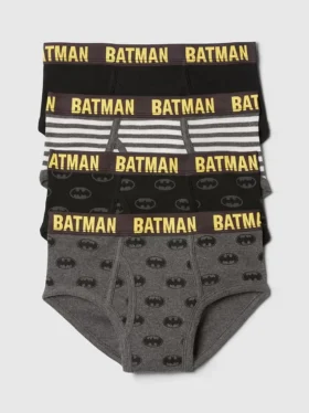 GapKids | Dc Calzoncillos de algodón orgánico de Batman (paquete de 4)