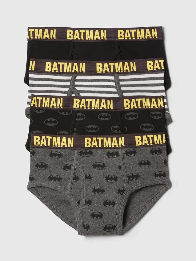 GapKids | Dc Calzoncillos de algodón orgánico de Batman (paquete de 4)