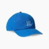 Gorra de béisbol con logotipo azul
