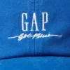 Gorra de béisbol con logotipo azul