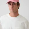 Gorra de béisbol con logotipo desgastado