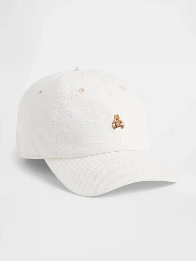 Gorra de béisbol de denim con el oso Brannan