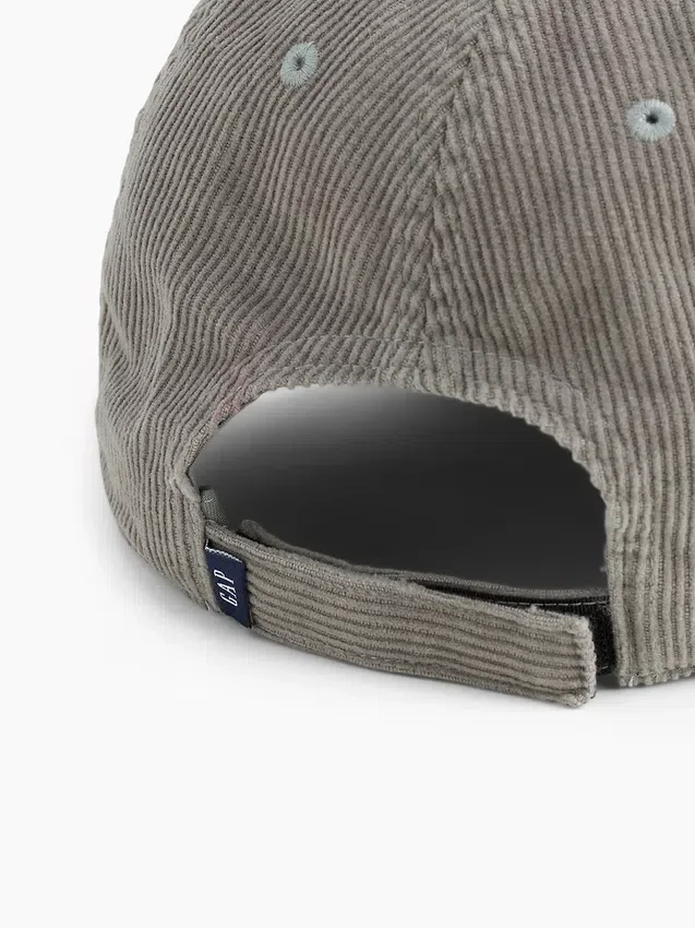 Gorra de béisbol de pana para niños
