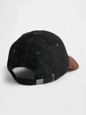Gorra de béisbol de vaquero y pana