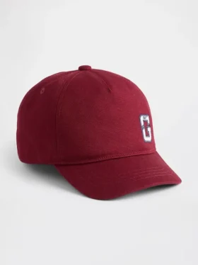 Gorra de béisbol infantil de algodón orgánico con logotipo