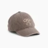 Gorra de béisbol infantil de denim con lazo
