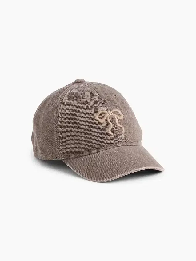 Gorra de béisbol infantil de denim con lazo