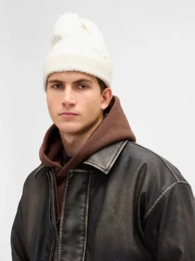 Gorro de punto trenzado CashSoft