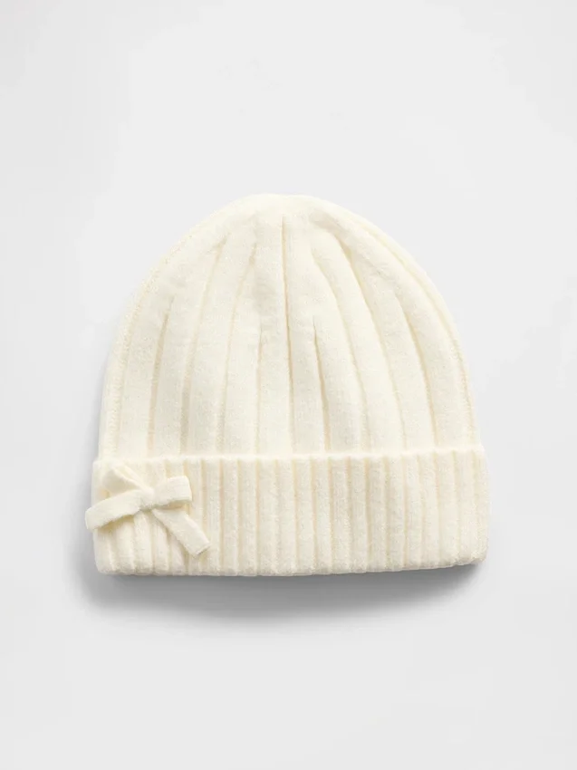 Gorro infantil CashSoft con lazo