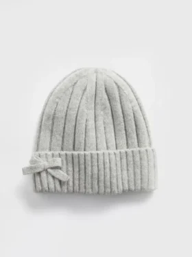 Gorro infantil CashSoft con lazo