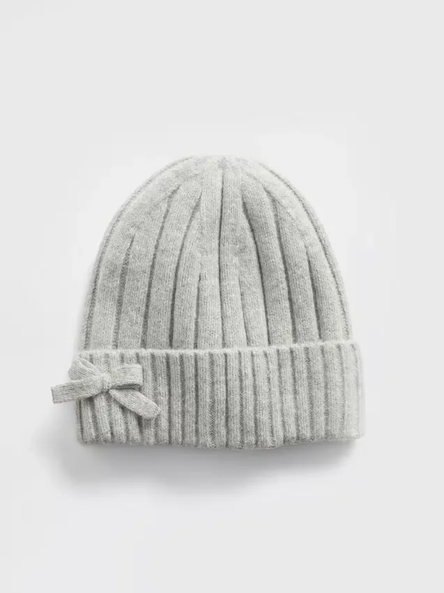 Gorro infantil CashSoft con lazo