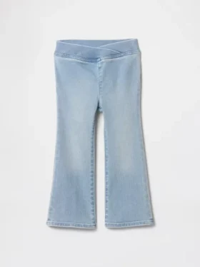 Jeggings acampanados de denim para bebés y niños