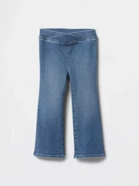 Jeggings acampanados de denim para bebés y niños