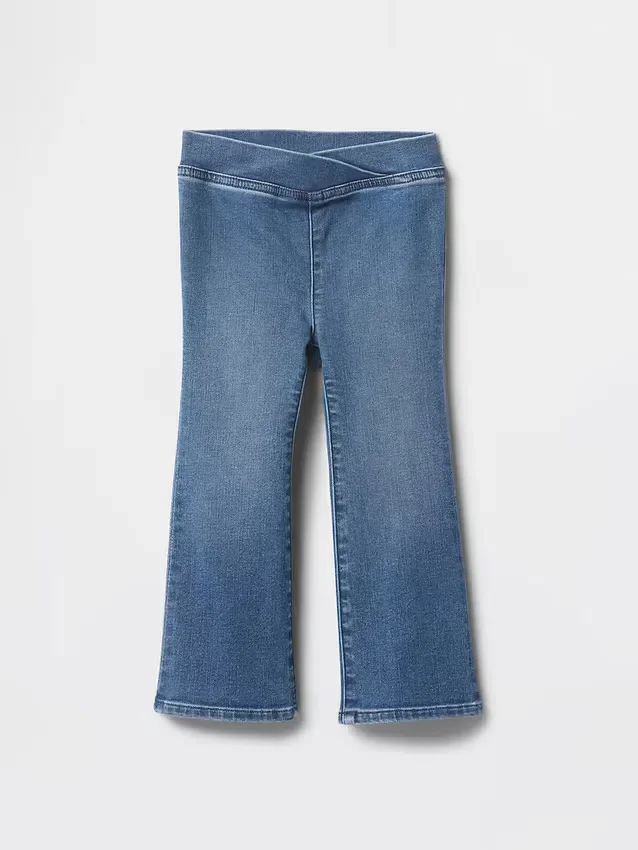 Jeggings acampanados de denim para bebés y niños