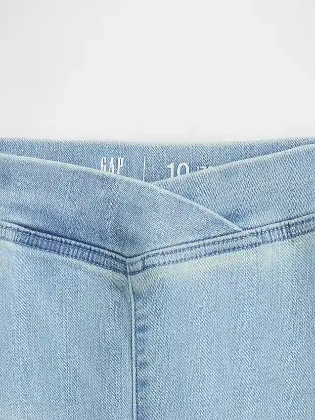 Jeggings acampanados de talle alto para niños