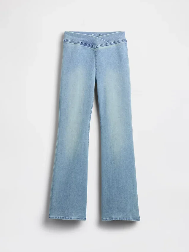 Jeggings acampanados de talle alto para niños