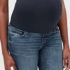 Jeggings de premamá «Favorite» con efecto desgastado y panel completo