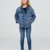 Jeggings infantiles de talle medio sin cremallera