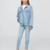 Jeggings infantiles de talle medio sin cremallera