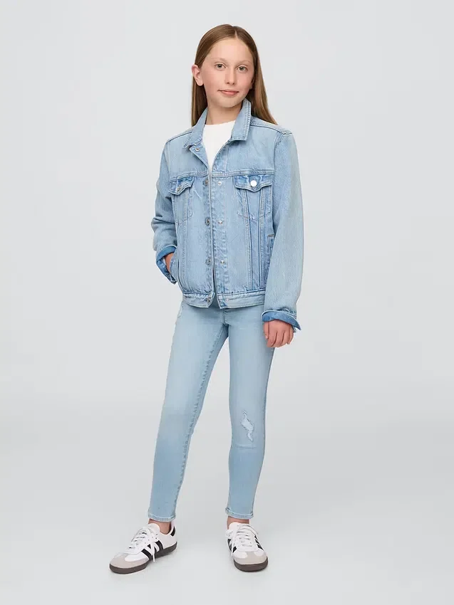 Jeggings infantiles de talle medio sin cremallera
